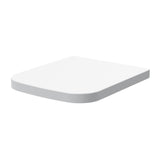 Nuie Square Wrapover Soft Close Toilet Seat Urea with Top Fix White NCG499
