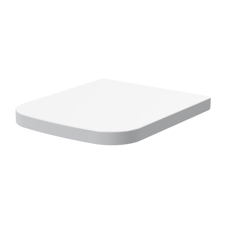 Nuie Square Wrapover Soft Close Toilet Seat Urea with Top Fix White NCG499
