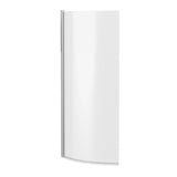 Nuie Curved P-Shaped Hinged Bath Screen - 6mm Glass (H1433 x W700-715mm) NCS0