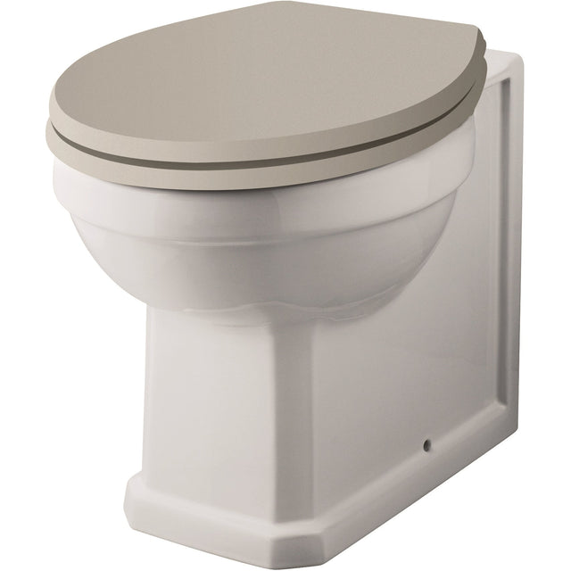 Old London Richmond Comfort Height Back To Wall Toilet, Without Seat Gloss White NCS856