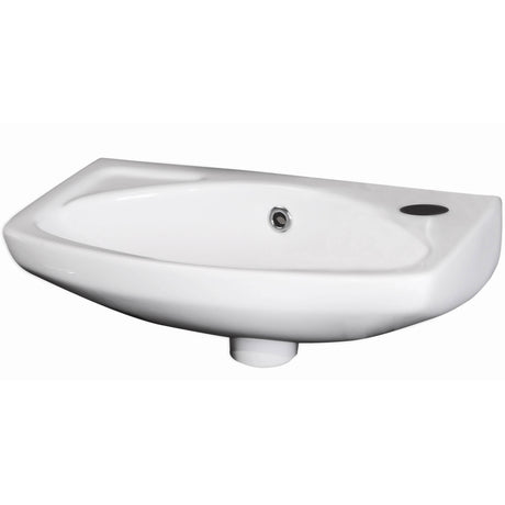 Nuie Melbourne Wall Hung Cloakroom Basin W450 x D280mm - 1 Tap Hole NCU842