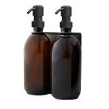 Nickel Double Wall Mounted Soap Dispenser
