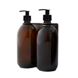 Nickel Double Wall Mounted Soap Dispenser