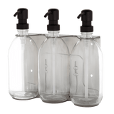 Nickel Triple Wall Mounted Soap Dispenser
