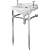 Old London Richmond Washstand, Without Basin, Chrome Chrome NLA001