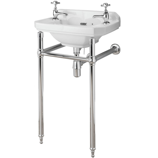 Old London Richmond Washstand, Without Basin, Chrome Chrome NLA001