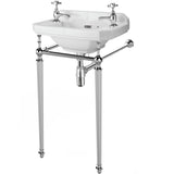 Old London Richmond Luxury Washstand, Without Basin, Chrome Chrome NLA002_2