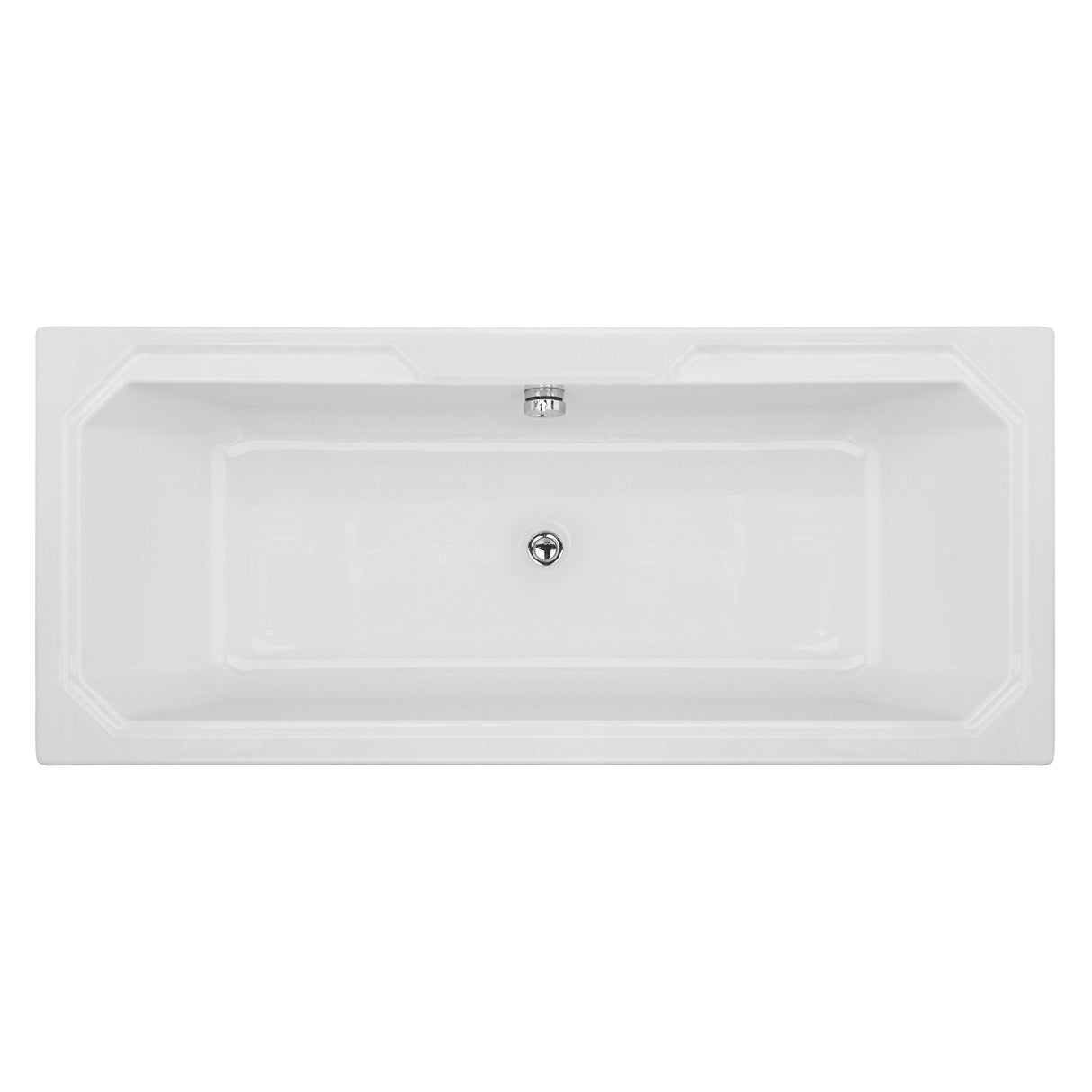 Nuie Ascott Traditional Double Ended Acrylic Bath 1800x800mm White NLB114