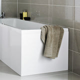Nuie L-Shaped Shower Bath End Panel MDF/MFC Gloss White NMP131 LS