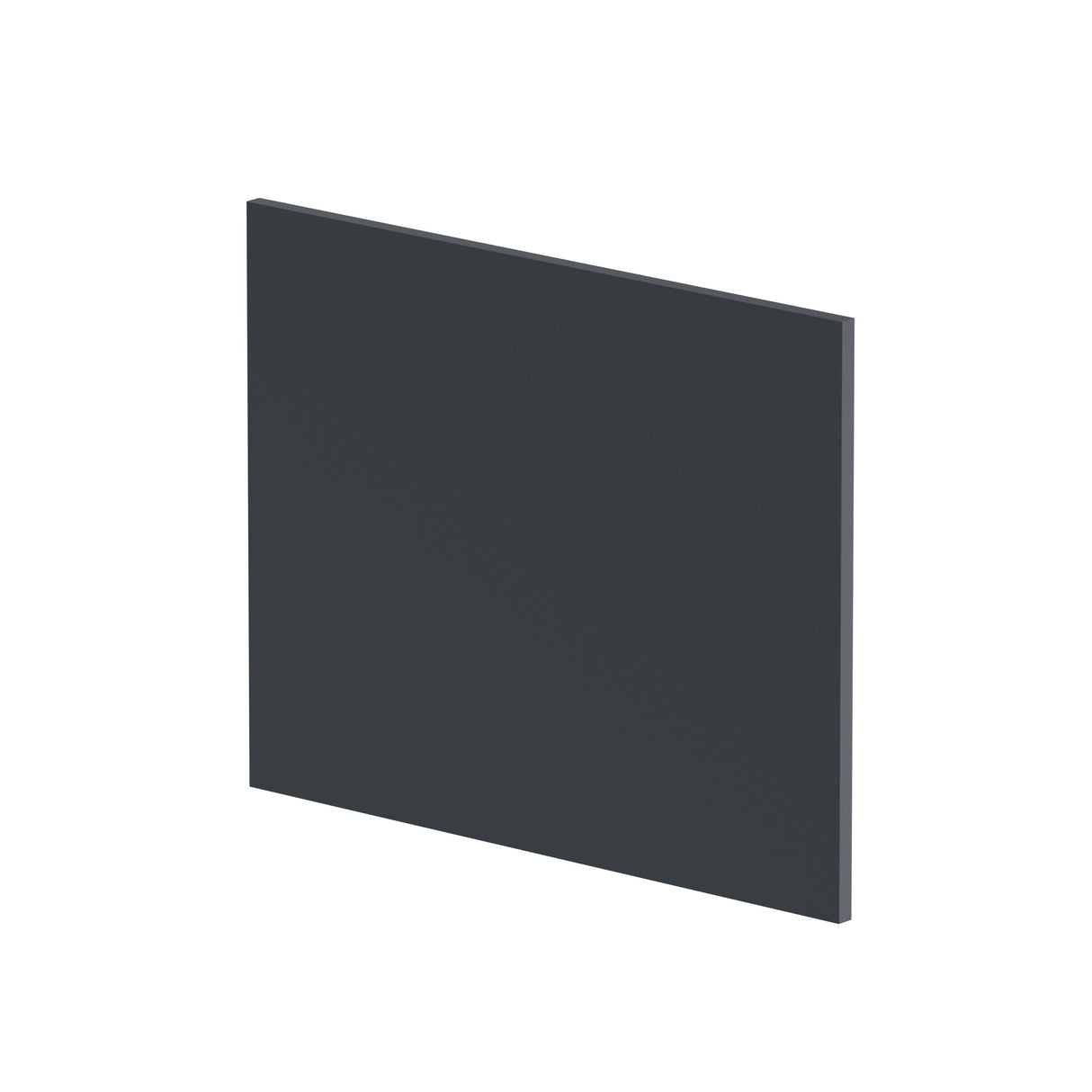 Nuie L-Shaped Shower Bath End Panel MDF/MFC Soft Black NMP1431