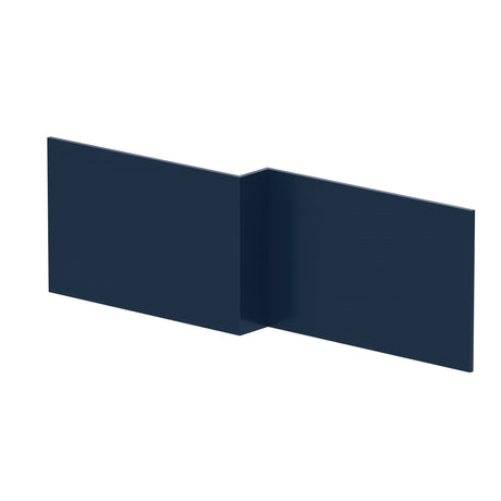 Nuie L-Shaped Shower Bath Front Panel MDF/MFC Midnight Blue NMP2935