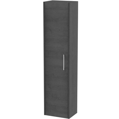 Hudson Reed Juno 1 Door Wall Mounted Tallboy Storage Unit W350 x D255mm Graphite Grey NPF2261