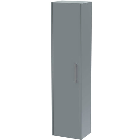 Hudson Reed Juno 1 Door Wall Mounted Tallboy Storage Unit W350 x D255mm Coastal Grey NPF2361