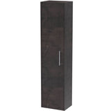 Hudson Reed Juno 1 Door Wall Mounted Tallboy Storage Unit W350 x D255mm Metallic Slate NPF2661