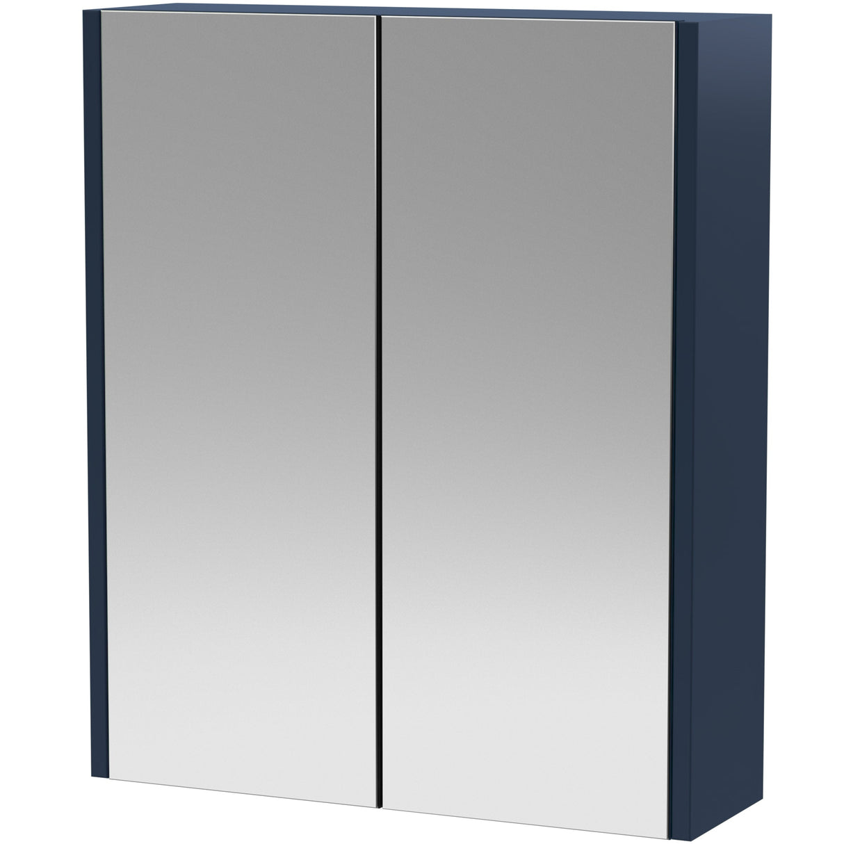 Hudson Reed Juno 2 Door Wall Hung Mirrored Cabinet W600mm Midnight Blue NPF2917