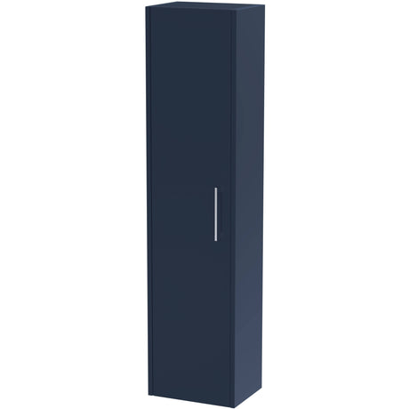 Hudson Reed Juno 1 Door Wall Mounted Tallboy Storage Unit W350 x D255mm Midnight Blue NPF2961