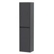 Nuie Havana 2 Door Wall Hung Tall Storage Unit W350mm Graphite Grey NPH2262