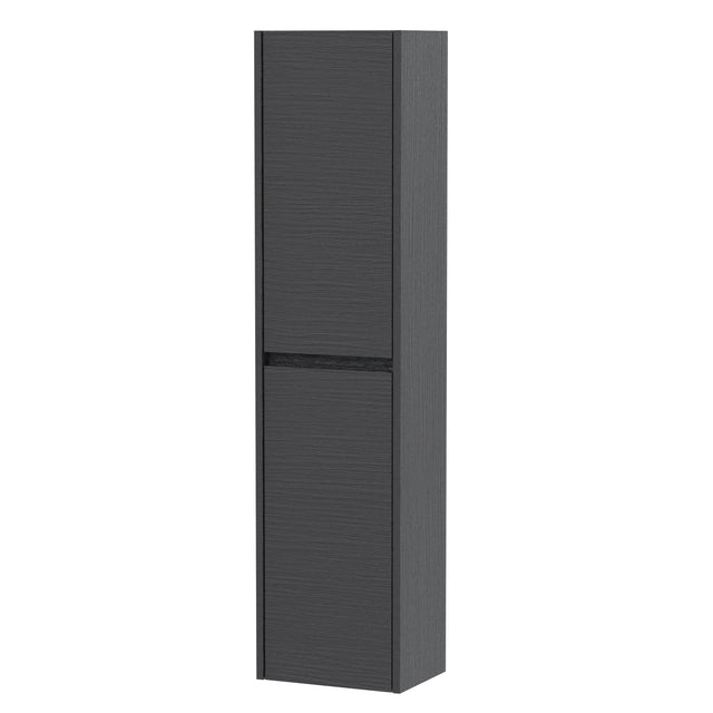 Nuie Havana 2 Door Wall Hung Tall Storage Unit W350mm Graphite Grey NPH2262