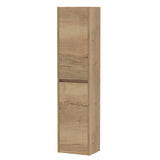 Nuie Havana 2 Door Wall Hung Tall Storage Unit W350mm Autumn Oak NPH862