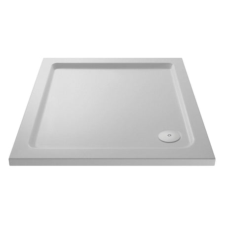 Nuie Pearlstone Square Slip Resistant Shower Tray White NSR010