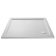 Nuie Pearlstone Slip Resistant Rectangular Shower Tray White NSR021