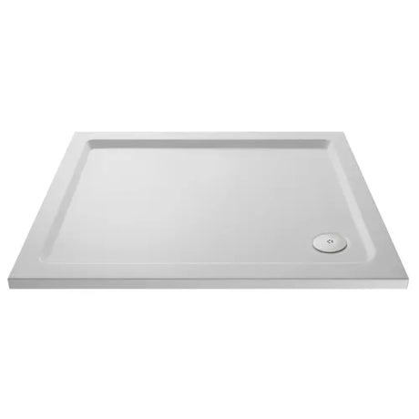 Nuie Pearlstone Slip Resistant Rectangular Shower Tray White NSR024