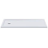 Nuie Pearlstone Slip Resistant Large Rectangular Shower Tray White NSR060