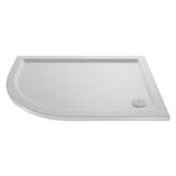 Nuie Pearlstone Slip Resistant Offset Quadrant Shower Tray White NSR108