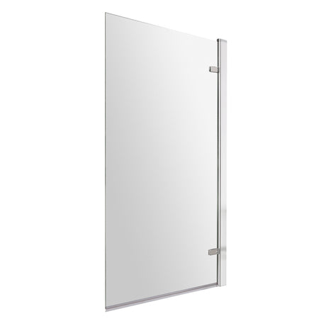 Nuie Square Hinged Bath Screen - 8mm Glass (H1520 x W815-830mm) Chrome NSSQ7