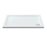 Nuie Pearlstone Rectangular Shower Tray Gloss White NTP021