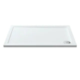 Nuie Pearlstone Rectangular Shower Tray Gloss White NTP023