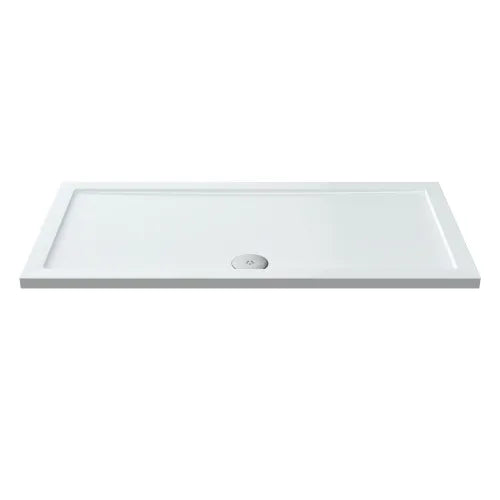 Nuie Pearlstone Large Rectangular Shower Tray Gloss White NTP031