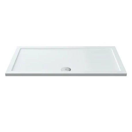 Nuie Pearlstone Large Rectangular Shower Tray Gloss White NTP032