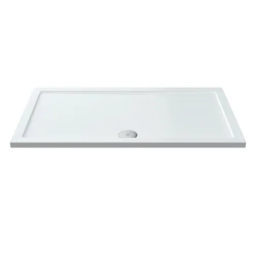 Nuie Pearlstone Large Rectangular Shower Tray Gloss White NTP033