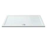 Nuie Pearlstone Large Rectangular Shower Tray Gloss White NTP034