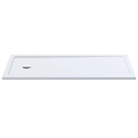 Nuie Pearlstone Large Rectangular Shower Tray Gloss White NTP060