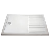 Nuie Pearlstone Rectangular Walk-In Shower Tray Gloss White NTP1680