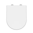 Nuie Luxury D-Shape Soft Close Toilet Seat with Top Fix White NTS007