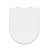 Nuie Luxury D-Shape Soft Close Toilet Seat with Top Fix White NTS007W