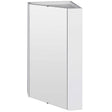 Nuie Mayford Corner Mirrored Cabinet W459mm Gloss White NVC118