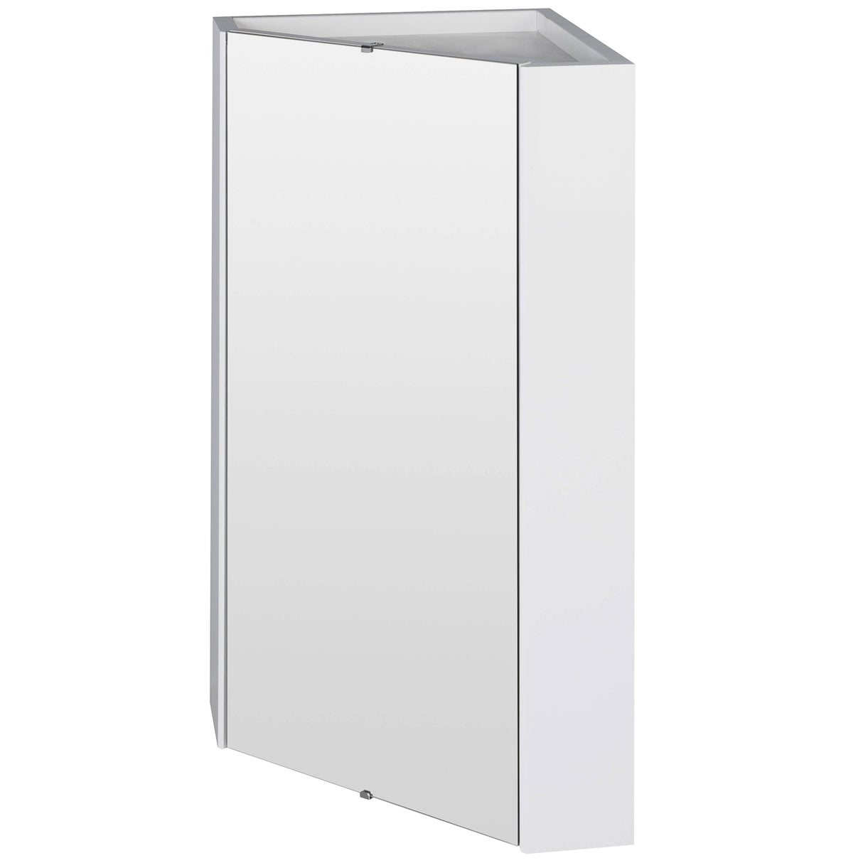 Nuie Mayford Corner Mirrored Cabinet W459mm Gloss White NVC118