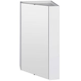 Nuie Mayford Corner Mirrored Cabinet W459mm Gloss White NVC118