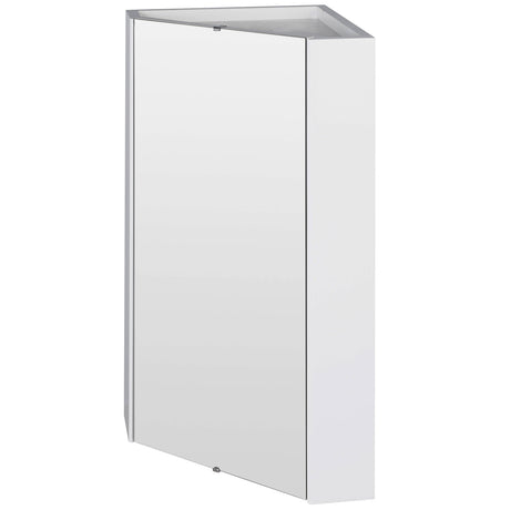 Nuie Mayford Corner Mirrored Cabinet W459mm Gloss White NVC118