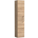 Nuie Arno 1 Door Wall Hung Tall Storage Unit W300mm Bleached Oak NVF3061