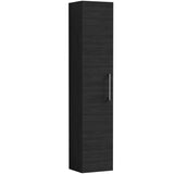 Nuie Arno 1 Door Wall Hung Tall Storage Unit W300mm Charcoal Black NVF661N