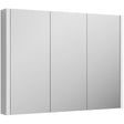 Nuie Eden 3 Door Wall Hung Mirrored Cabinet W900mm Gloss White NVM116
