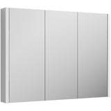 Nuie Eden 3 Door Wall Hung Mirrored Cabinet W900mm Gloss White NVM116