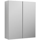 Nuie Arno 2 Door Wall Hung Mirrored Cabinet W600mm Gloss White OFF117