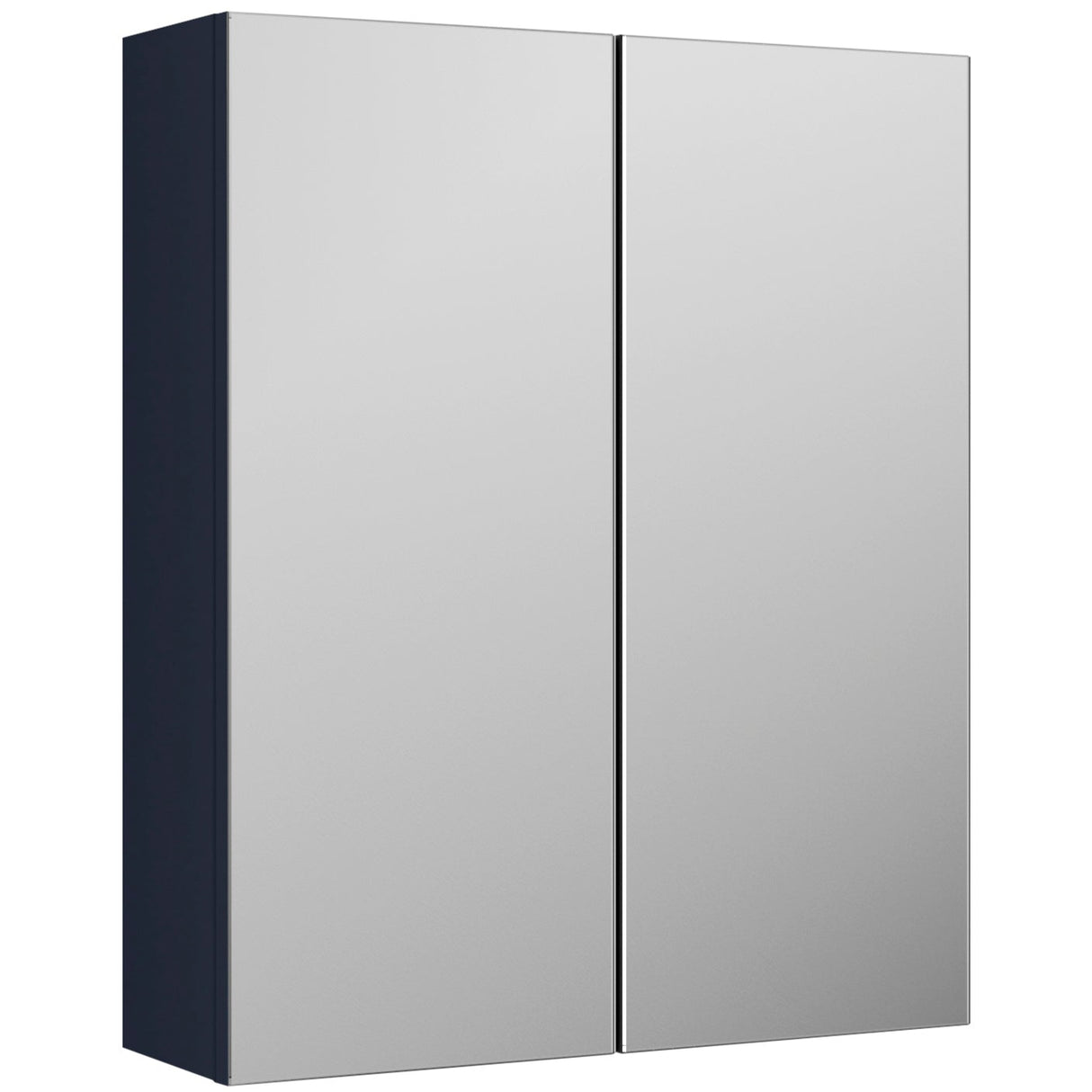 Nuie Arno 2 Door Wall Hung Mirrored Cabinet W600mm Midnight Blue OFF2917