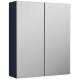 Nuie Arno 2 Door Wall Hung Mirrored Cabinet W600mm Midnight Blue OFF2917